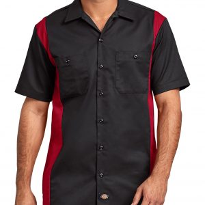 WS508 Camisa Manga Corta Bicolor