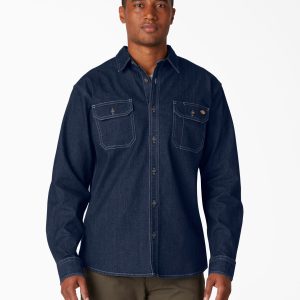 WL301 Camisa Jeans de manga larga con tecnología FLEX