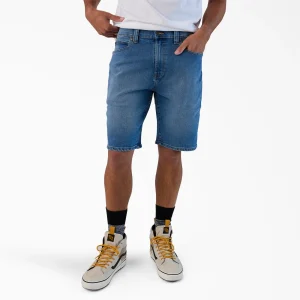 A87LO FLEX 5-Pocket Denim Shorts, 11"