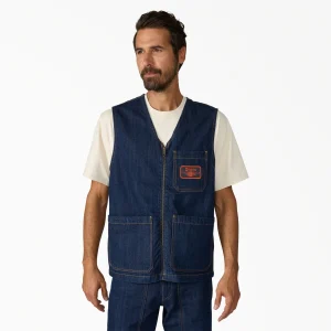 A88P4 Dickies x Harley-Davidson® Denim Zip-Up Vest