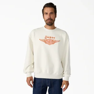 A88RLL63 Dickies x Harley-Davidson® Boxy Fit Embroidered Crewneck Sweatshirt