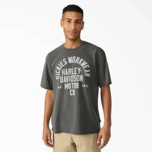 A88RM Dickies x Harley-Davidson® Vintage Wash Logo Graphic T-Shirt